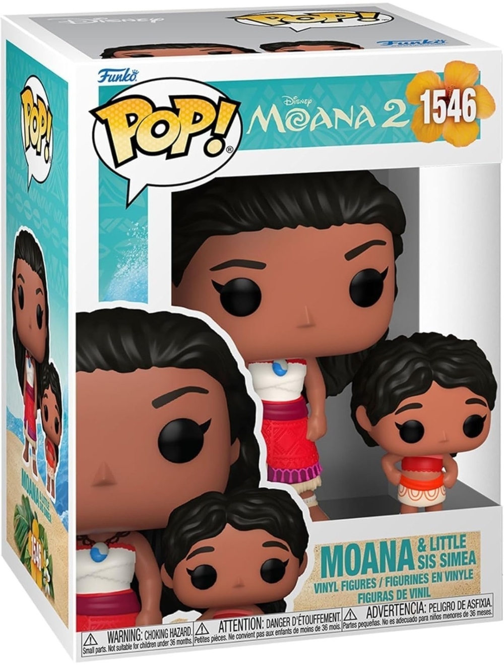 Funko POP! Moana & Little Sis Simeo Vinyl Figure (1546)